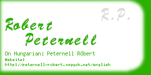 robert peternell business card